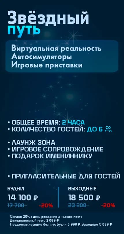 Пакет «Звёздный путь» — день рождения